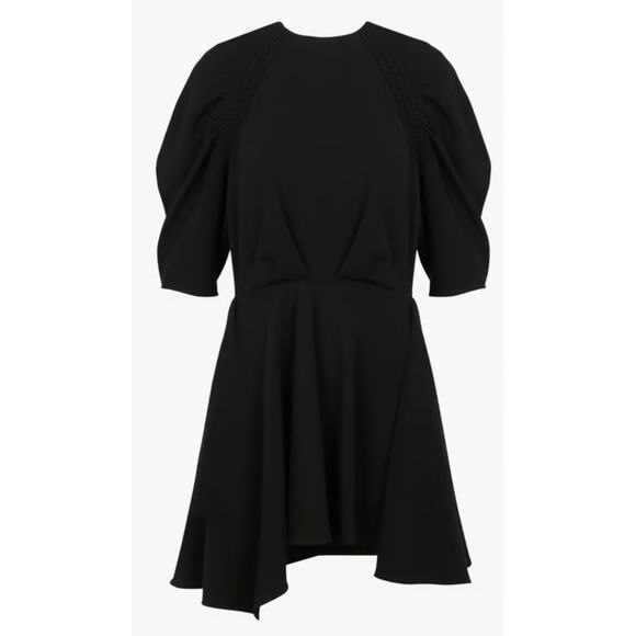 IRO PARIS Nura Mini Dress Black Size 36 US Small 3/4 Puff Sleeve NWT - Picture 1 of 12